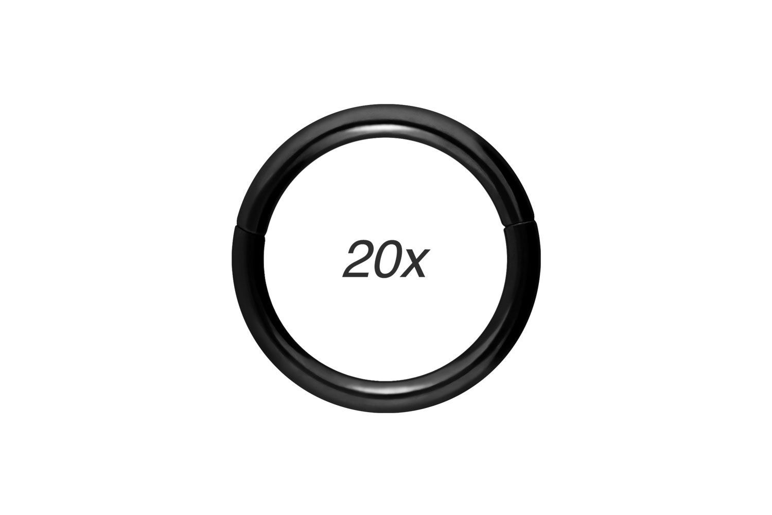 SET Chirurgenstahl Segmentring Clicker Piercing